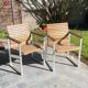 Paire de fauteuils esprit Karin Mobring Ikea