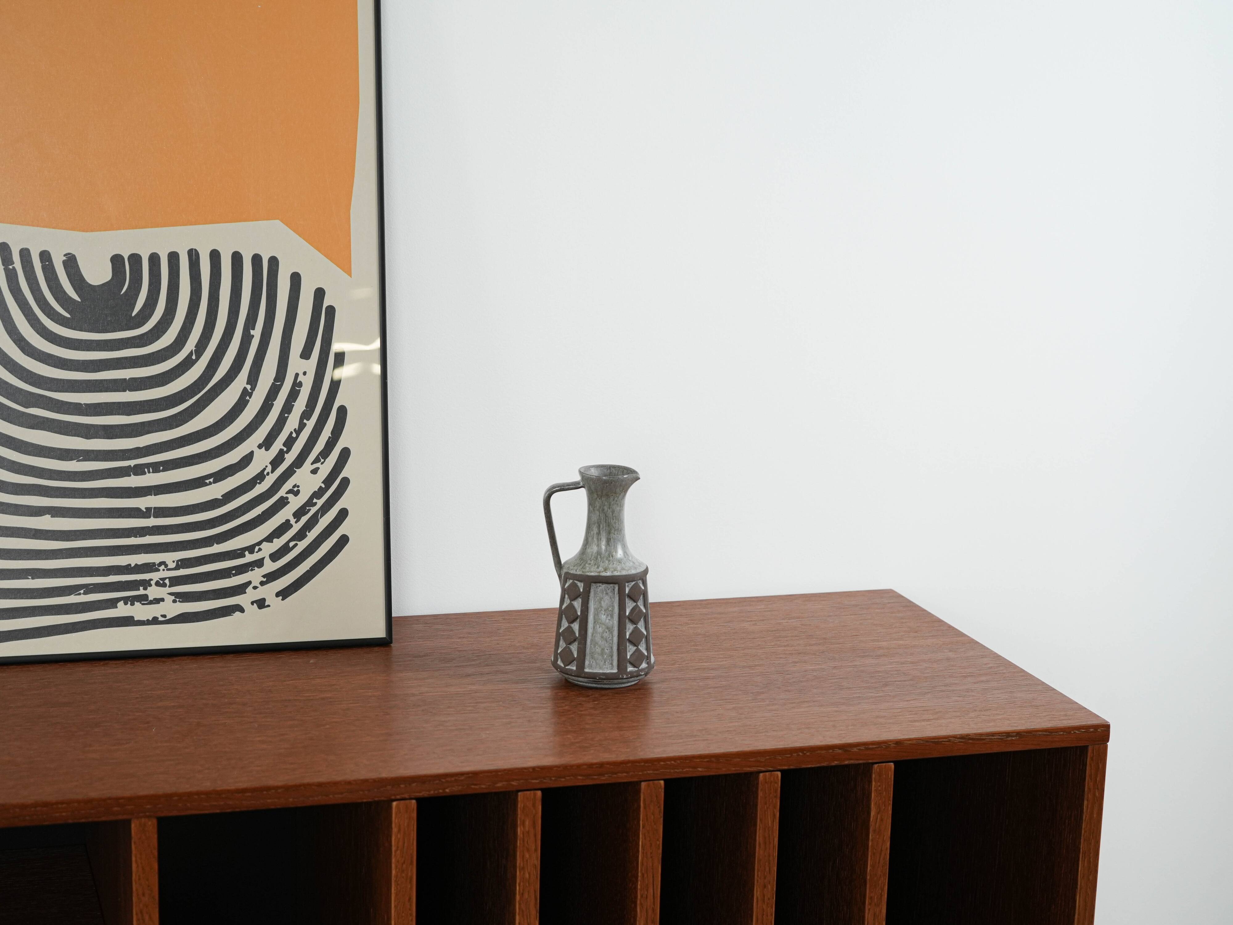 Grey ceramic vase, Danish design, 1970s, manufactured by Frank Keramik