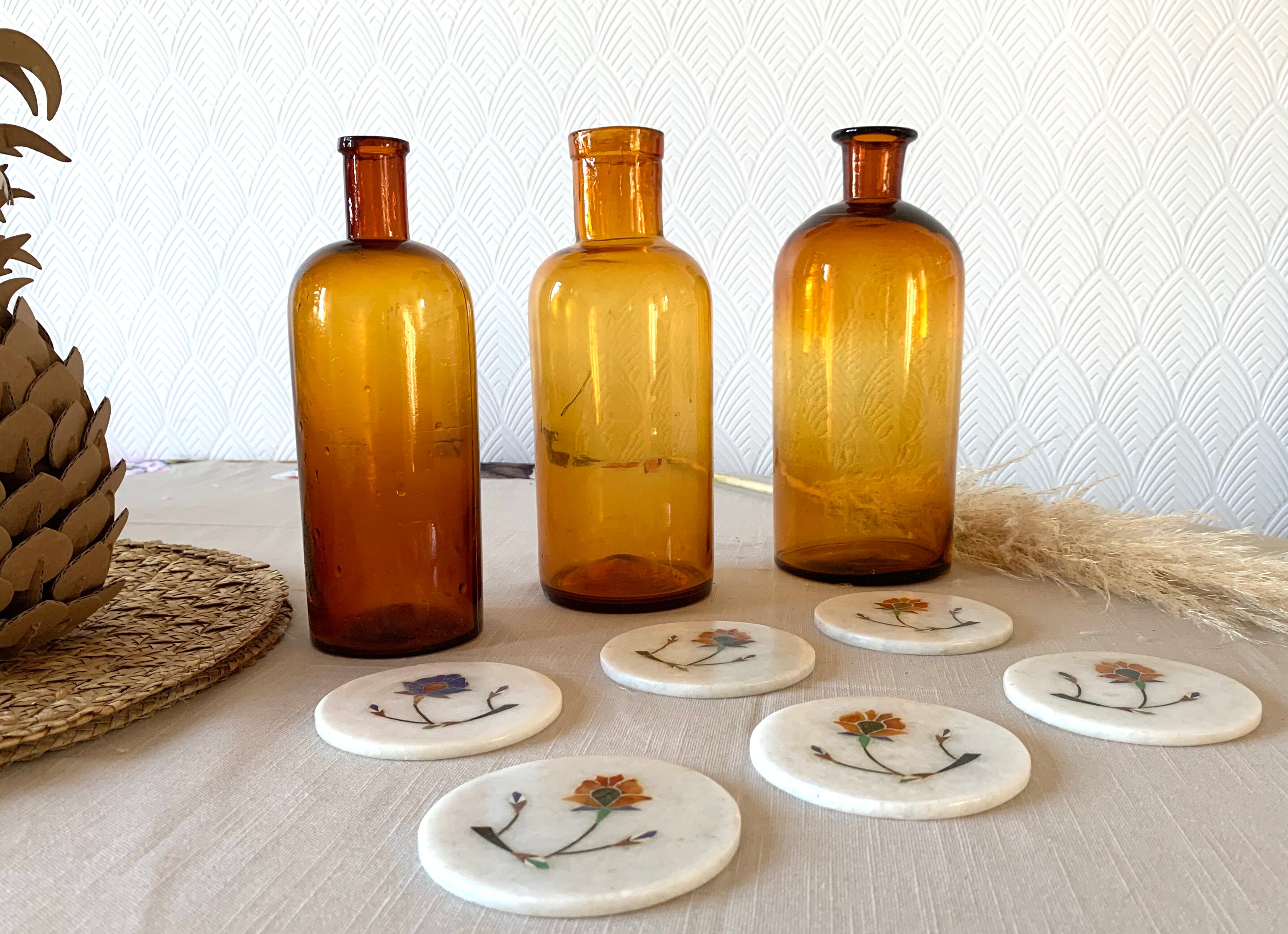 6 under alabaster glasses