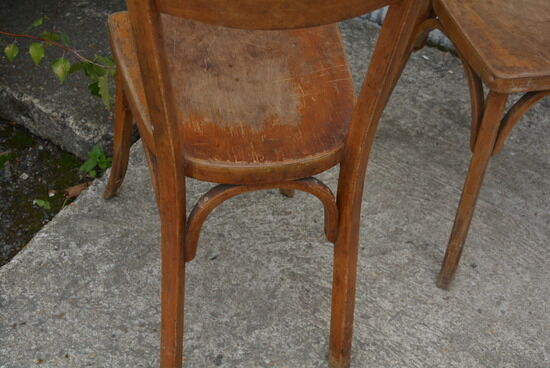 Pair of Baumann bistro chairs
