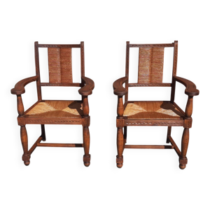 Paire de fauteuils en