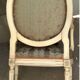 Louis XVI style armchair in cream lacquered wood