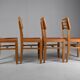 Vintage dining chairs x4 1950s by Pierre Cruège