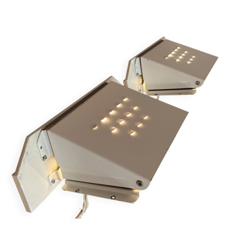 Pair of industrial wall lights in Scandinavian design from the 1950s.