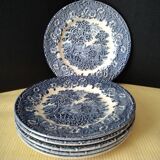 6 dessert plates English porcelain EIT