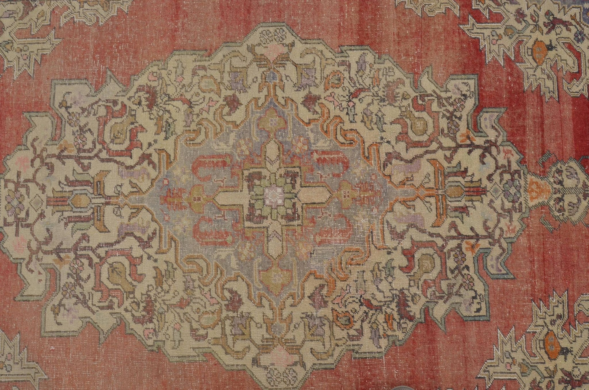 Red & Beige Oushak Rug sku 2489