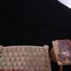 Handmade black wool Berber rug, size 150 x 250 cm