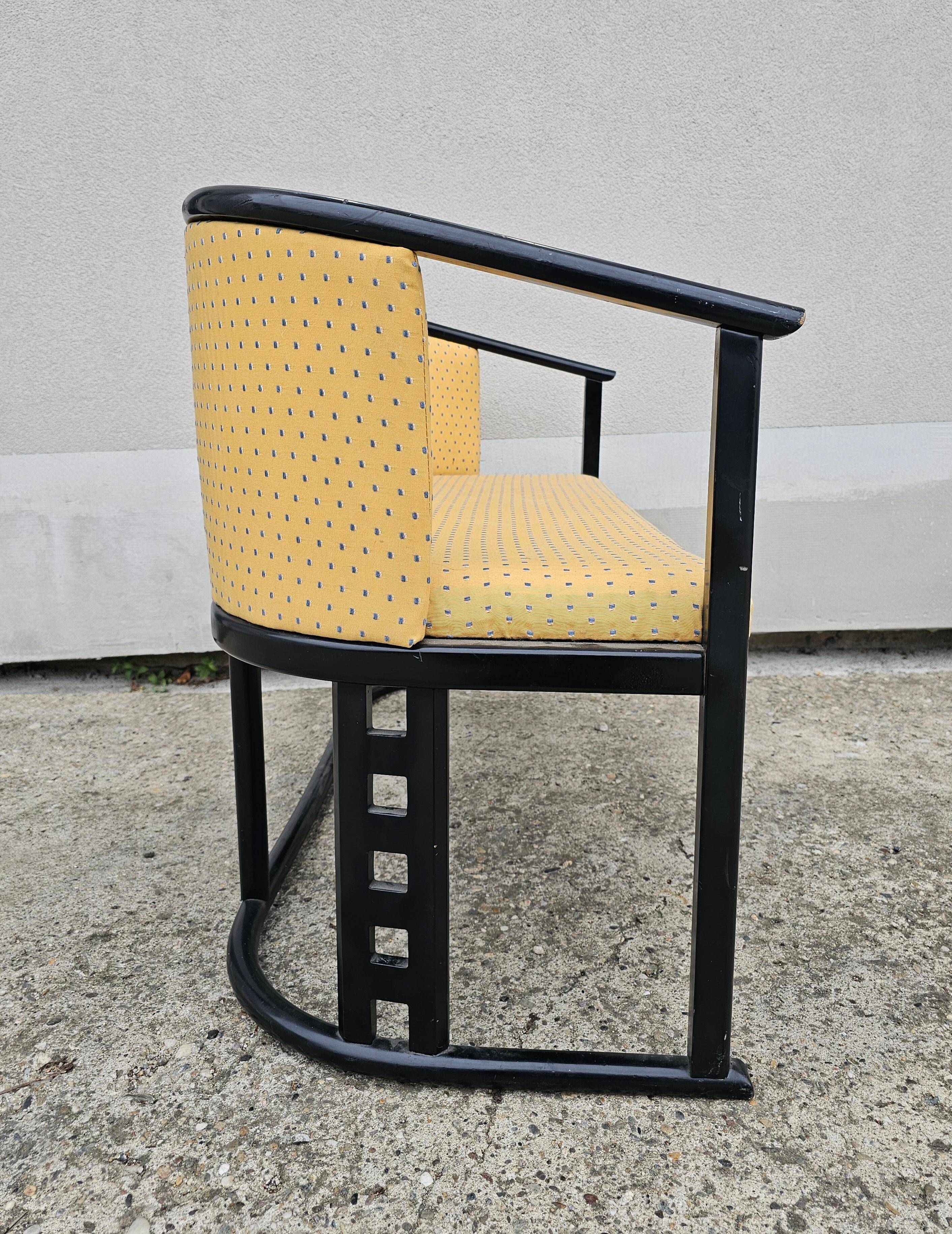 Canapé Jugendstil Josef Hoffmann curved wood beech