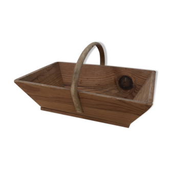 Ancien panier de vendange en bois