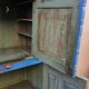 Vintage Art Deco radio cabinet in Burmese teak.