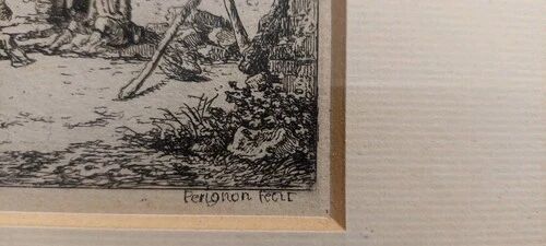 Alexis nicolas perignon (nancy 1726-1782) engraving xviii landscape