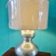 Lampe en acier brossé. France 1970