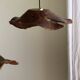 Average suspension flat wavy leaf in teak flower stripes D:40