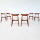 Harry Ostergaard set of eight dining chairs teak Randers 1960