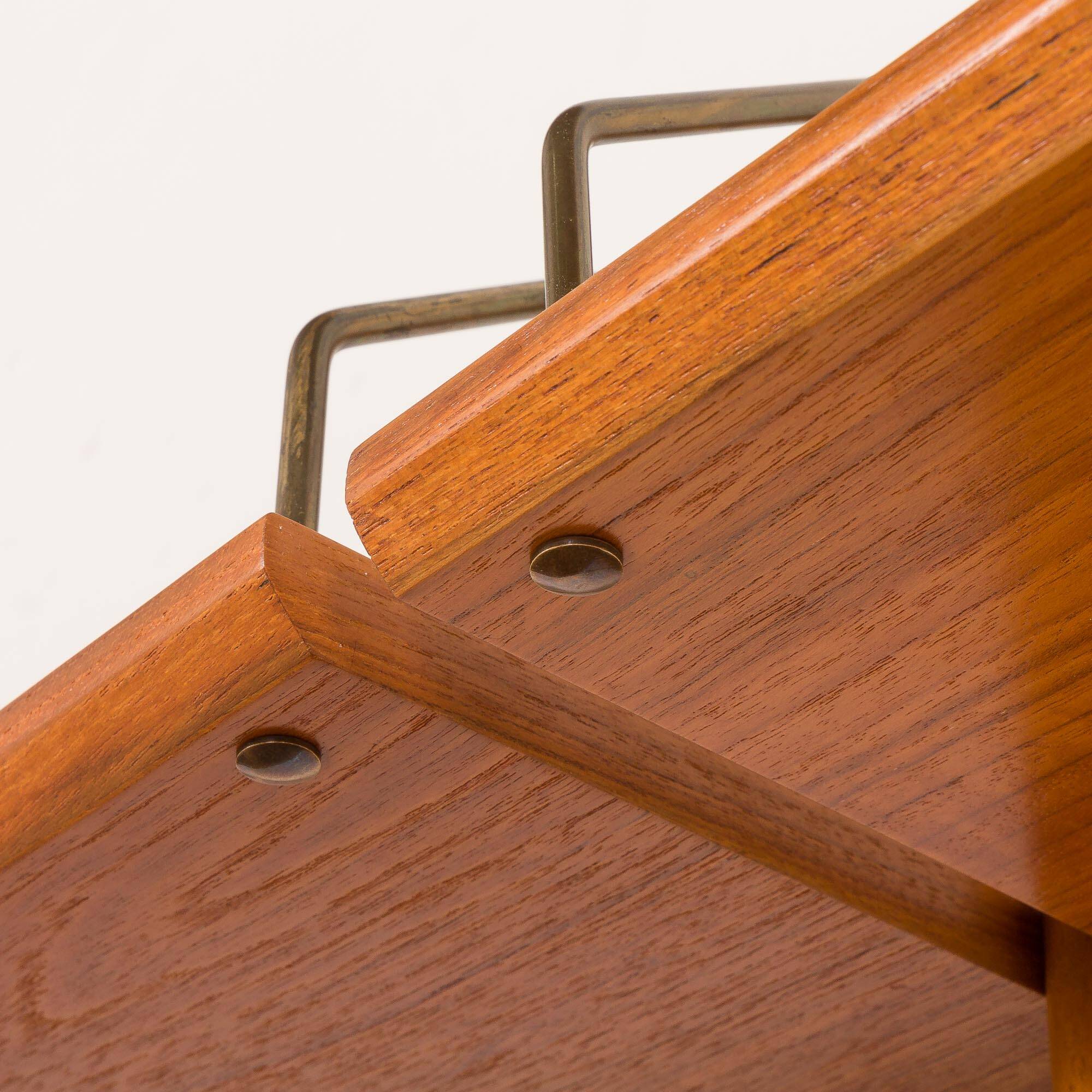 Fredrik A. Kayser teak free standing wall unit for Gustav Bahus, Norway 196