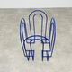 Metal magazine holder blue 80s postmodern vintage memphis