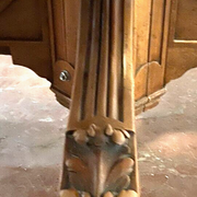 Table Napoleon III has central base in solid walnut nineteenth century
