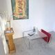 Table basse moderniste Bauhaus en acier tubulaire