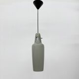 Mid-century grey glass pendant hanging lamp , 1960s Scandinavian