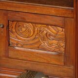 Art Deco period bedside table with marble top