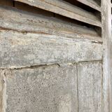 Pair of patinated gray shutters