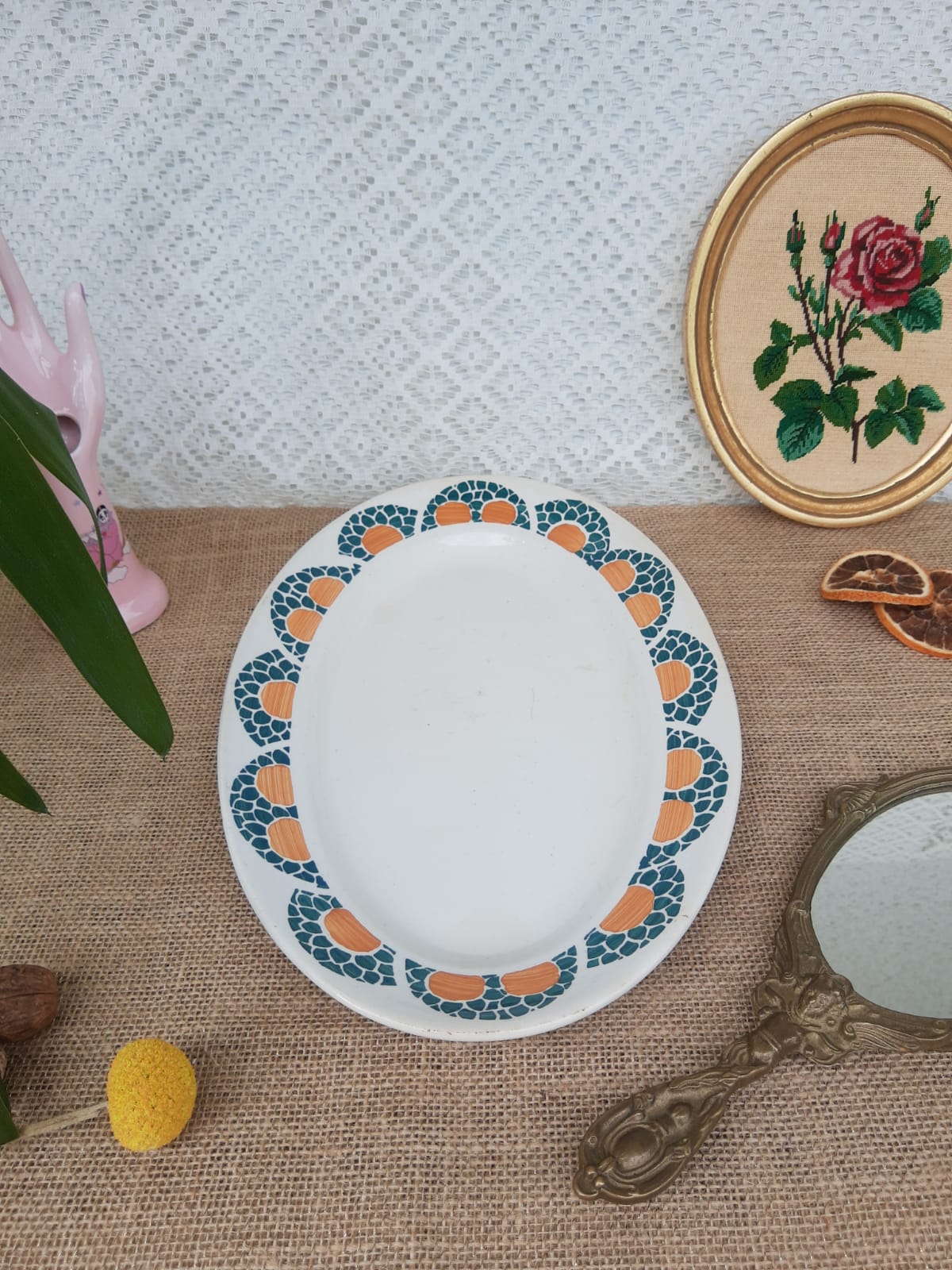 Serving dish Faiencerie new Givors France Jane