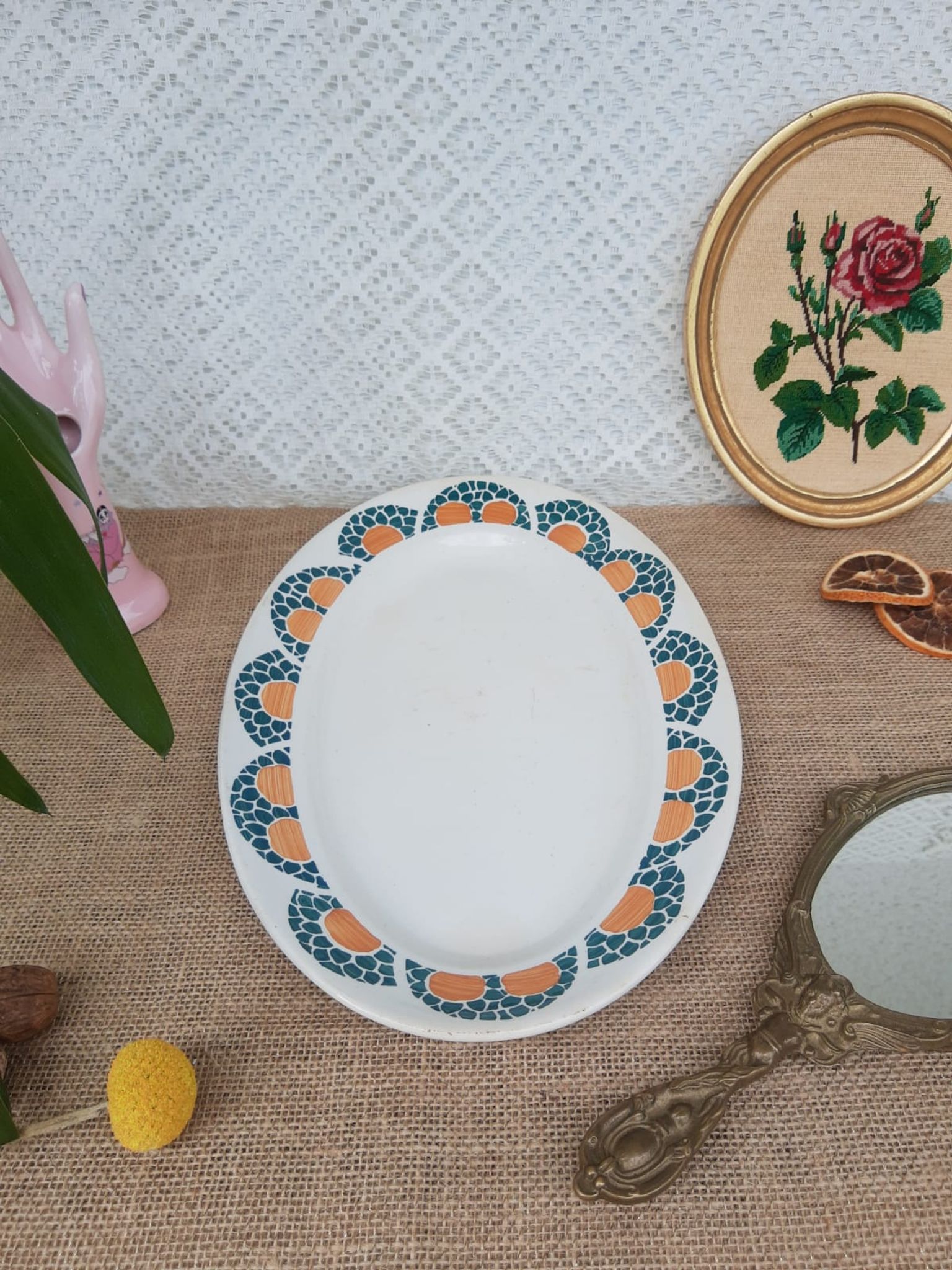 Serving dish Faiencerie new Givors France Jane
