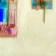 3 Paintings M ELHAIK (Martine, 1962) Mixed media abstract composition canvases