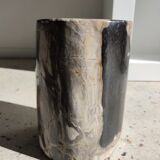 Side table in petrified wood