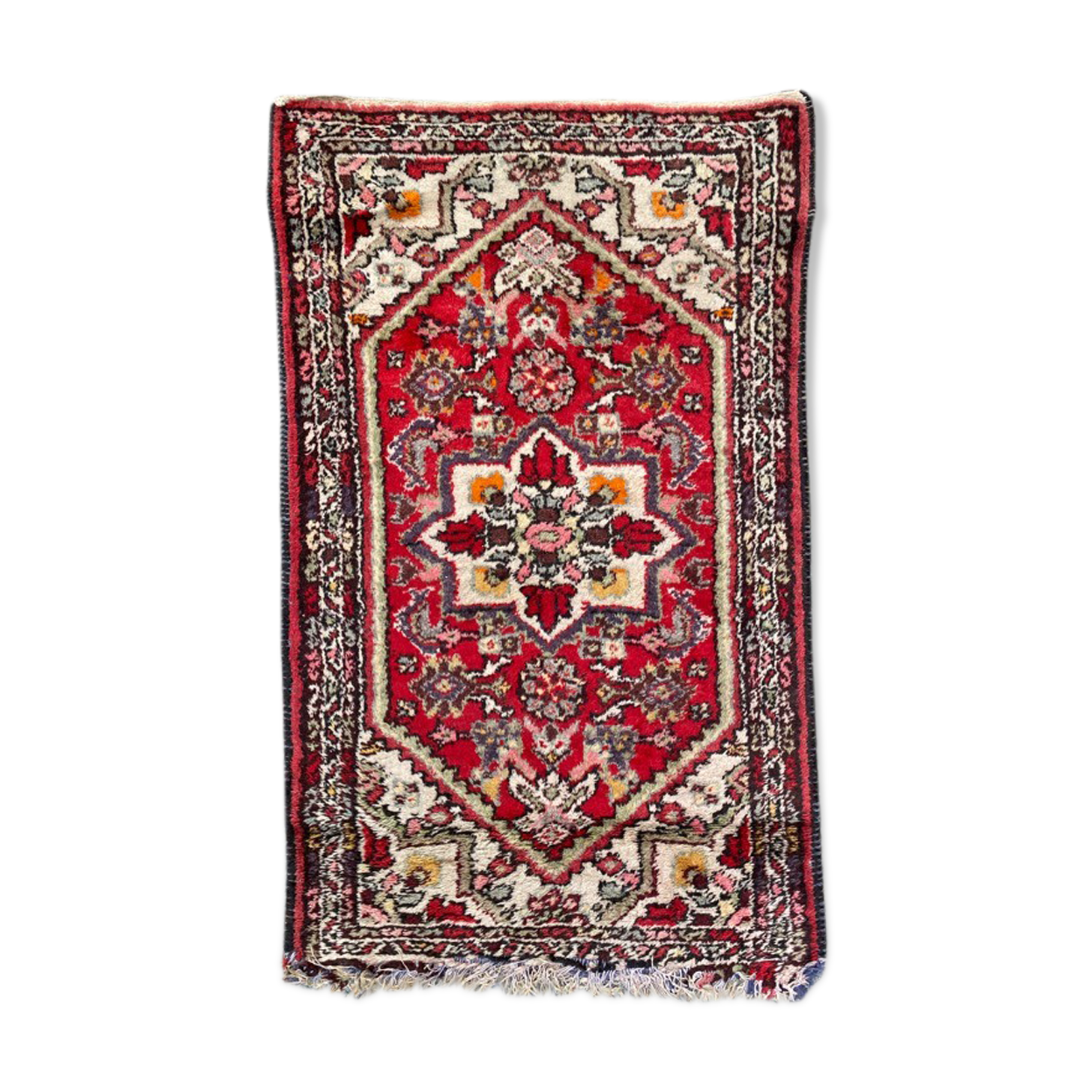 Old Persian carpet of Hamadan 75x119 cm