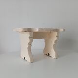 Antique carved solid wood stool
