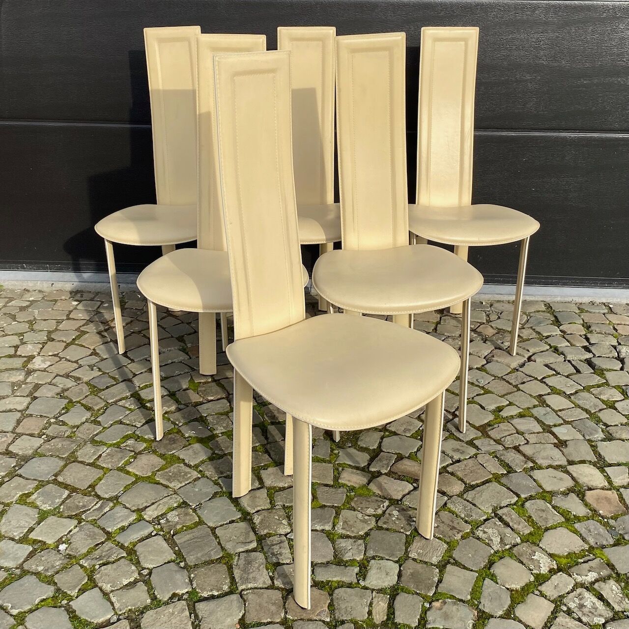 Set of 6 Quia chairs - Elana B model - beige