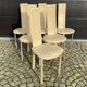 Lot de 6 chaises Quia - Modèle Elana B - beige