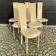 Lot de 6 chaises Quia - Modèle Elana B - beige