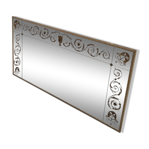 Miroir vénitien de brasserie - verre