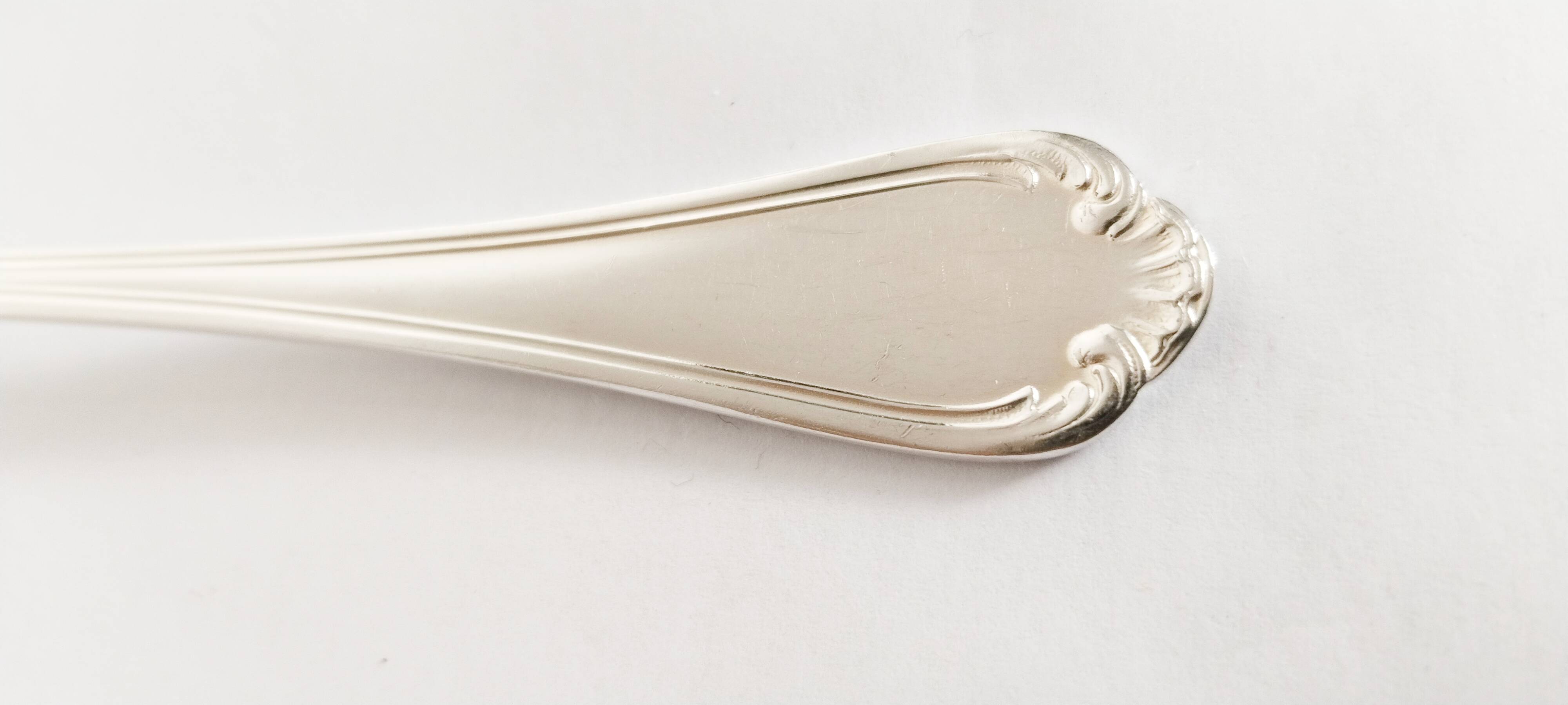 Dessert spoons, silver teaspoons, Félix Frères 18G