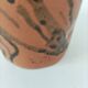 Stoneware vase signed LM, organic style, 70s/90s