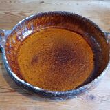 19th century enamelled terracotta dish