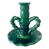 Bougeoir vert Vallauris