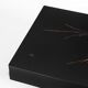 Vintage coffee table. Black lacquered wood with design by H D. France, 1980s