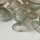 8 coquetiers en verre vintage