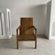Fauteuil en bois naturel (teck) design minimaliste