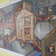 Tableau "composition abstraite" de jean besnard