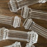 Antique glass knife holders