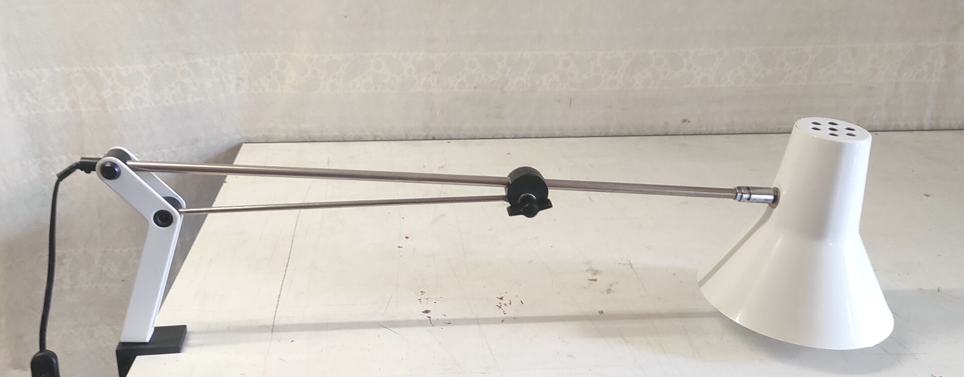 Lampe articulée type architecte en métal - années 80