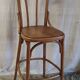 High chair in curved wood - mid. 20th century