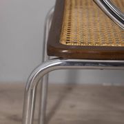 Set of 3 Vintage 1970s Chairs in Metal and Vienna Straw, Italian Design
