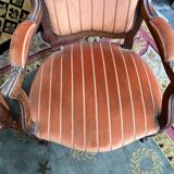 Louis Philippe bench and pair of armchairs