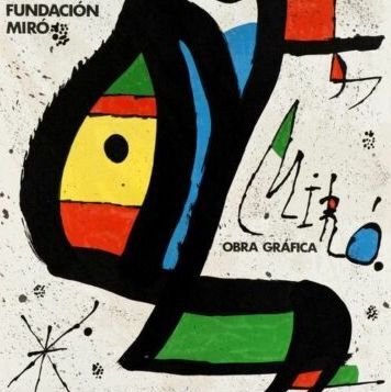 Affiche lithographique Joan Miro Miro Obra Grafica Madrid, 1978.