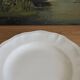 Compotier or plate on foot in ivory earthenware Sarreguemines